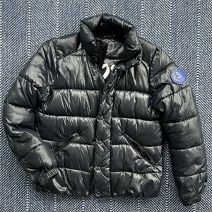 SAVE THE DUCK Black Puffer Jacket for Kids